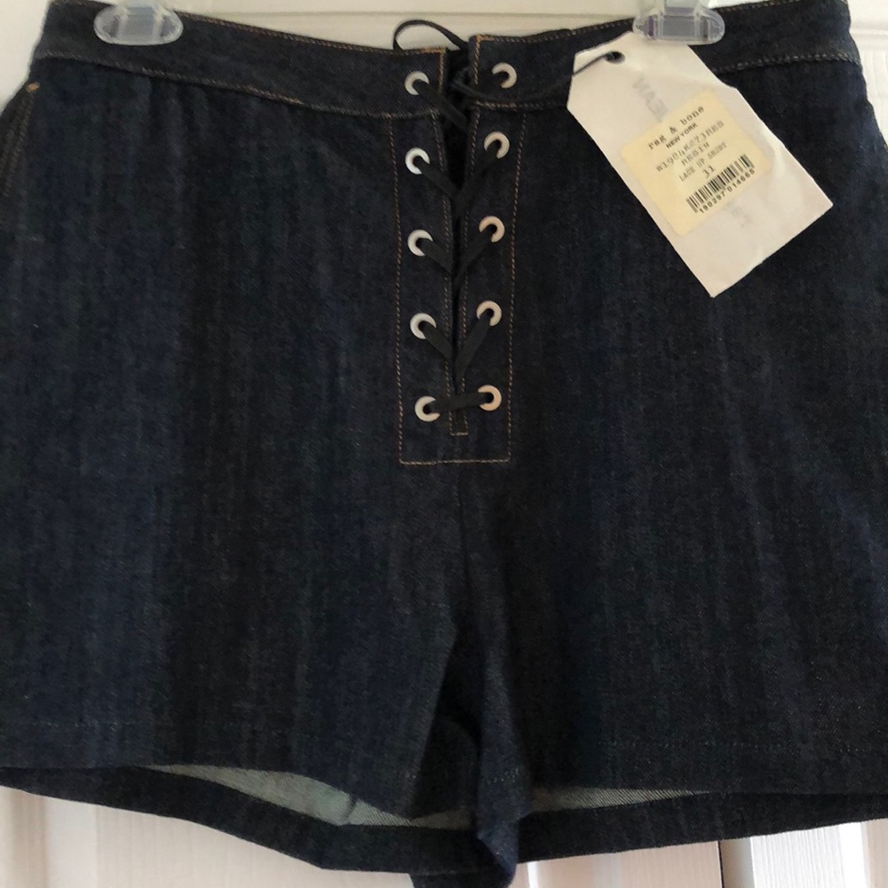 Rag & Bone lace up shorts size 31
